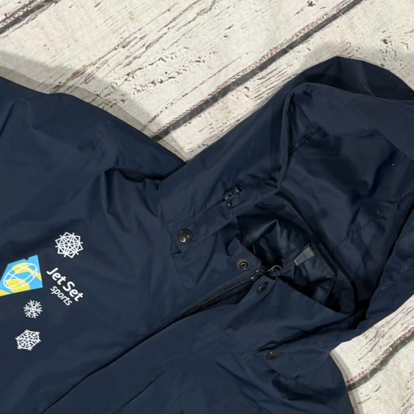 The North Face Dryvent Jacket Blue 3 In 1 Outdoor 2018 Winter Olympics Skiing - Picture 3 of 15